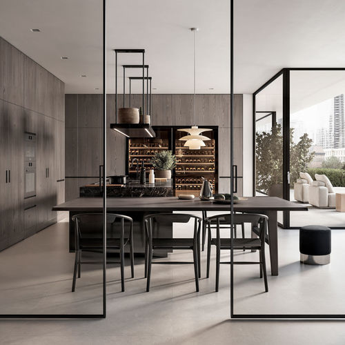 Современная кухня - CONVIVIUM, ERA SYSTEM - Arclinea - из мрамора / из анодированного алюминия / из Fenix NTM®