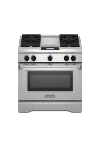 Газовая кухонная плита - KDRU763VSS - KitchenAid - электрическая / комбинированная