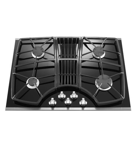Газовая варочная панель - KGCD807XSS - KitchenAid - 4 конфорки / встраиваемая / с поворотными регуляторами