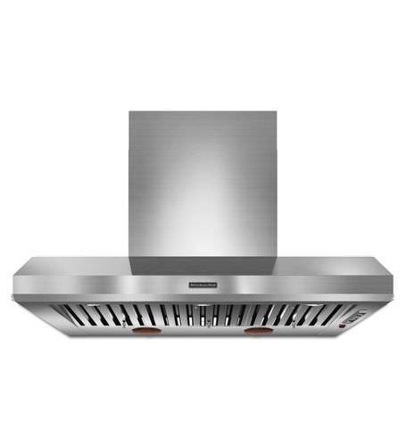 Настенная вытяжка - KXW9748YSS - KitchenAid - со встроенным освещением