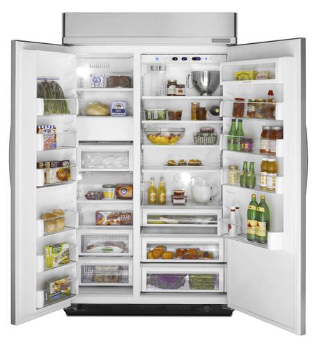 Американский холодильник - KSSC48FTS - KitchenAid - для бытового использования / встраиваемый / из нержавеющей стали