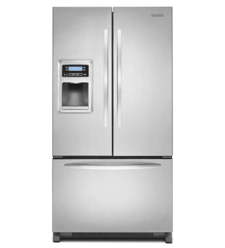 Американский холодильник с морозильной камерой - KFIS20XVMS - KitchenAid - для бытового использования / отдельно стоящий / с нижней морозильной камерой