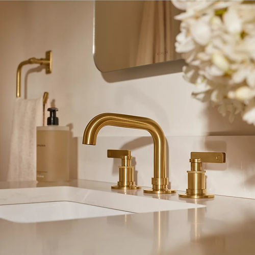 Однорычажный смеситель для раковины - CASTIA™ - Kohler - настольный / из металла / для ванной комнаты