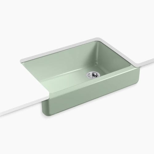 Кухонная раковина 1 чаша - WHITEHAVEN® - Kohler - без сушки / из чугуна / встраиваемая снизу