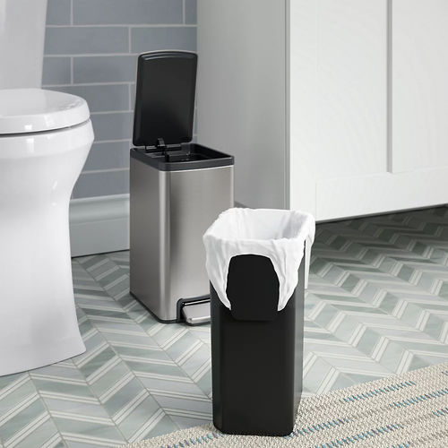 Мусорный контейнер для кухни - K-31319-STW - Kohler - из нержавеющей стали / с крышкой / для интерьера