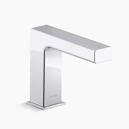 Однорычажный смеситель для раковины - STRAYT™ - Kohler - настольный / из хромированной латуни / для ванной комнаты