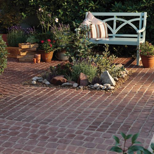 Напольная плитка из бетона - CARPET STONES - BRADSTONE - из восстановленного камня / для наружного применения / под старину