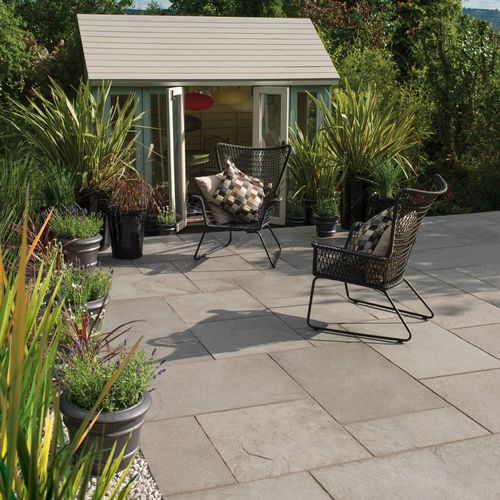 Уличная плитка из известняка - RIVERWASHED - BRADSTONE - для сада