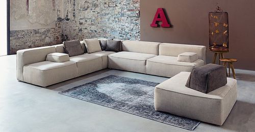 Модульный диван - 275 GLAM - Vibieffe - современный / из ткани / из кожи