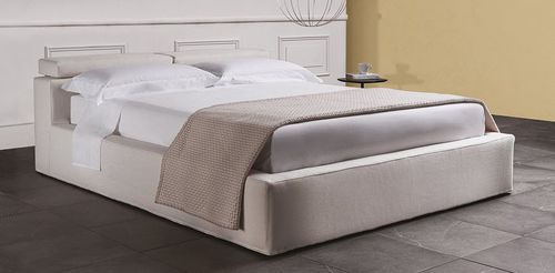 Двуспальная кровать - 5300 OPEN - Vibieffe - современная / обитая / с изголовьем