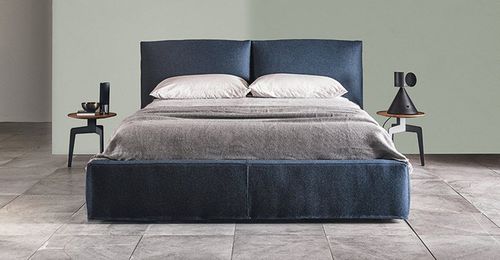 Двуспальная кровать - 5500 SOAP - Vibieffe - современная / обитая / с изголовьем