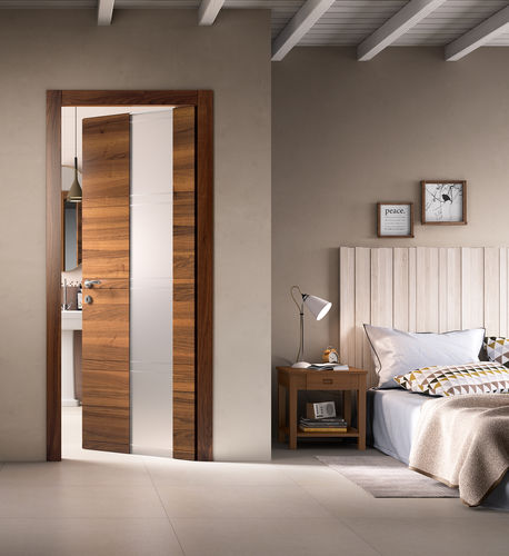 Дверь для интерьера - INTAGLIO / 10 VETRO - FerreroLegno - из дерева / створчатая / полузастекленная