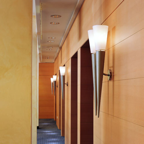 Современный настенный светильник - PHENIX : 1M0935CA , 1M0934CA - MLE HOTEL LIGHTING - для наружного применения / из металла / из стекла