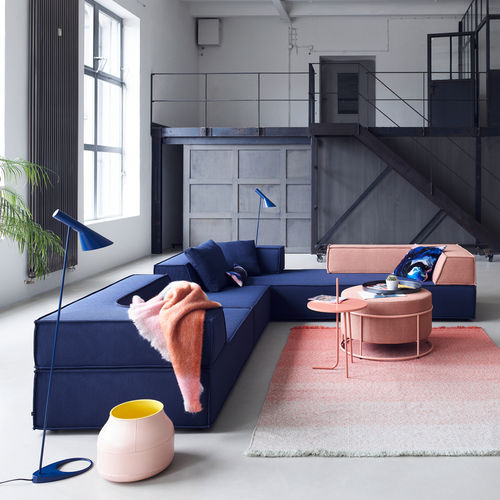 Модульный диван - Trio - COR - кровать / современный / из ткани