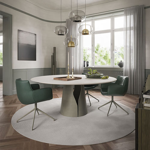 Современный обеденный стол - GIANO  - Cattelan Italia - из дуба / из орехового дерева / из стекла