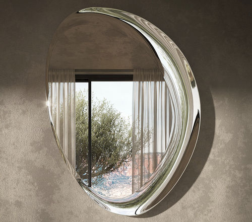 Настенное зеркало - ASCOT - Cattelan Italia - современное / имитация бронзы / вертикальное