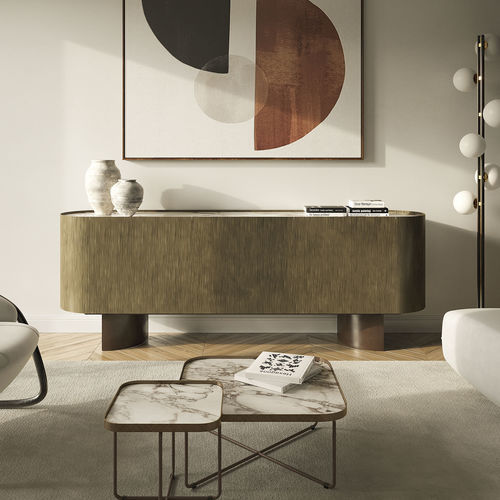 Современный буфет - SAVOY - Cattelan Italia - из дерева / из лакированной стали / из стекла