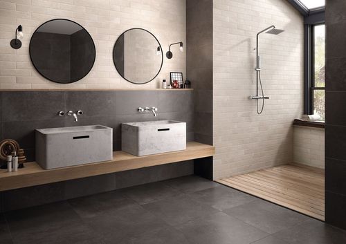 Плитка из керамогранита - MOOV : ANTHRACITE - CERAMICHE KEOPE - матовая / для интерьера / настенная