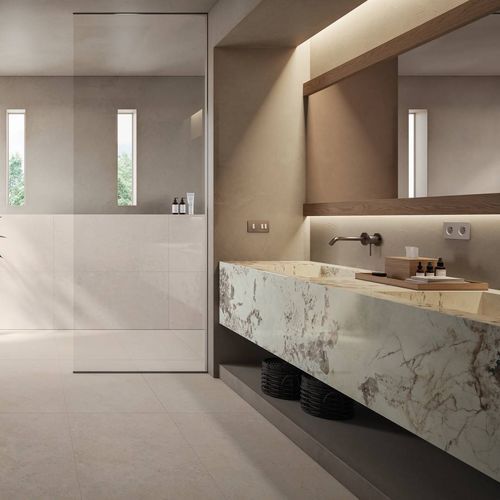 Плитка из керамогранита - HERITAGE PEARL - CERAMICHE KEOPE - матовая / структурная / для интерьера
