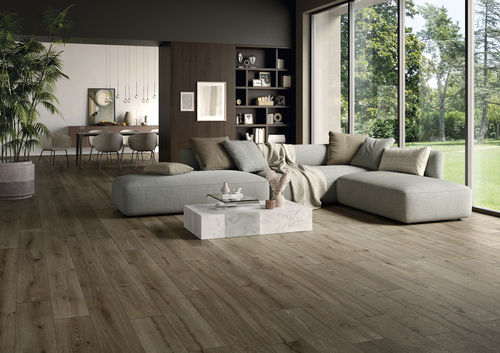 Плитка из керамогранита - UNICA BROWN - CERAMICHE KEOPE - матовая / структурная / для интерьера