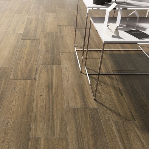 Плитка имитация дерева - DECK BLAZE - CERAMICHE REFIN - из керамогранита / матовая / для интерьера