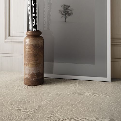 Плитка из керамогранита - FOSSIL BEIGE - CERAMICHE REFIN - пазованная / для интерьера / для ванной комнаты
