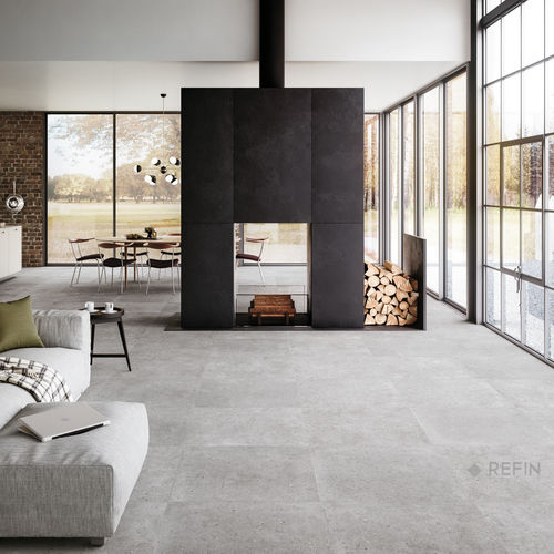 Плитка из керамогранита - BLOCK CINDER  - CERAMICHE REFIN - из керамики / гладкая / для интерьера