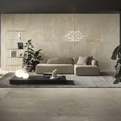Плитка из керамогранита - PRESTIGIO ONYX BEIGE - CERAMICHE REFIN - глянцевая / для интерьера / для ванной комнаты