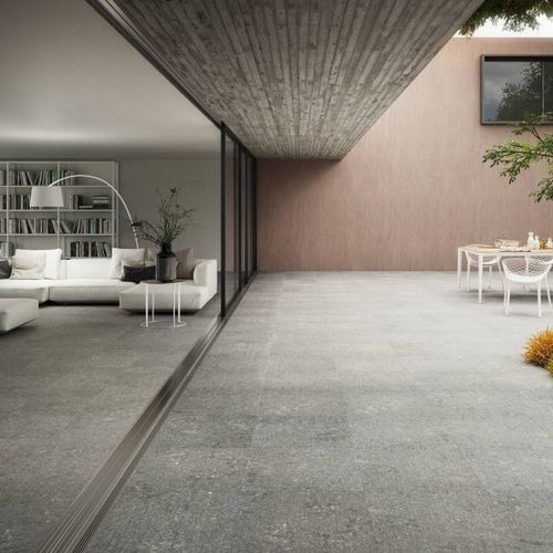 Плитка из керамогранита - BLUE  - CERAMICHE REFIN - пламевидная / полированная / структурная