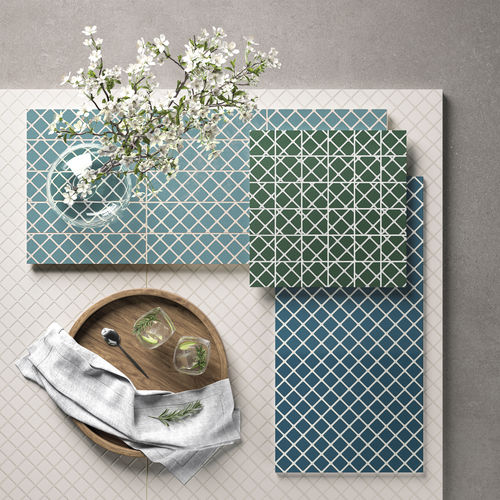 Плитка из керамогранита - UPSIDE BLUE - CERAMICHE REFIN - для интерьера / для ванной комнаты / для гостиной