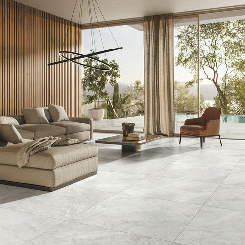 Плитка из керамогранита - RIVER WHITE - CERAMICHE REFIN - глянцевая / сатинированная / структурная