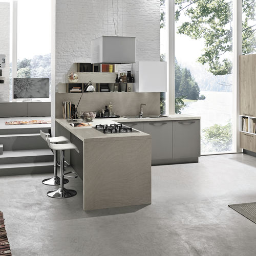 Современная кухня - MAYA - STOSA CUCINE - из дерева / из ламината / островного типа
