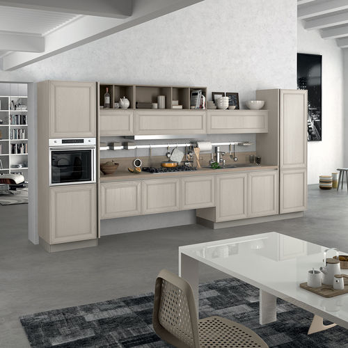 Классическая кухня - MAXIM - STOSA CUCINE - из дерева / островного типа / L-образная