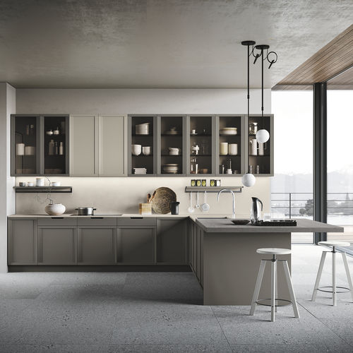 Современная кухня - NEWPORT - STOSA CUCINE - из дуба / из ясеня / из камня