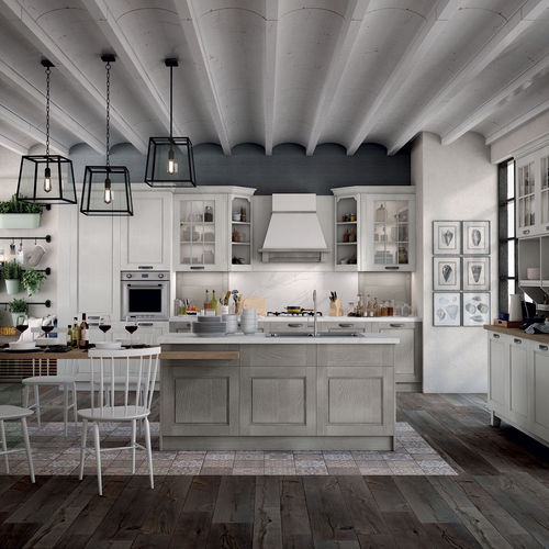 Классическая кухня - VIRGINIA - STOSA CUCINE - из дерева / из мрамора / из ламината