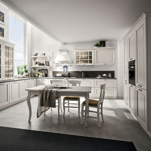 Классический cтул для столовых - S14 - STOSA CUCINE - для кухни / из ткани / из дерева