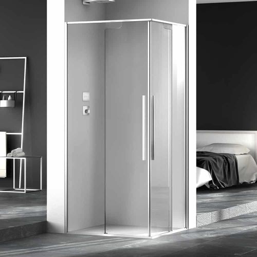 Душевая кабина из стекла - ZEN A12+A12 - Megius SpA - из алюминия / из нержавеющей стали / с раздвижными дверями