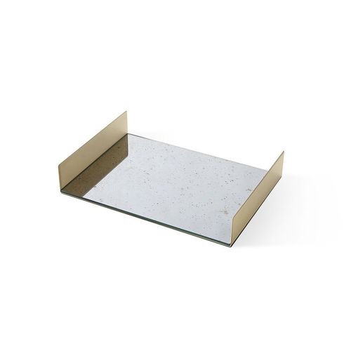 Поднос для обслуживания из латуни - FOLDED TRAY - Gallotti&Radice - из посеребренного металла / из стекла / бытового применения