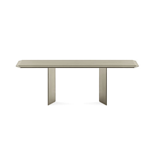 Современный стол - DOLM PLUS - Gallotti&Radice - из стекла / с основанием из древесины / прямоугольный