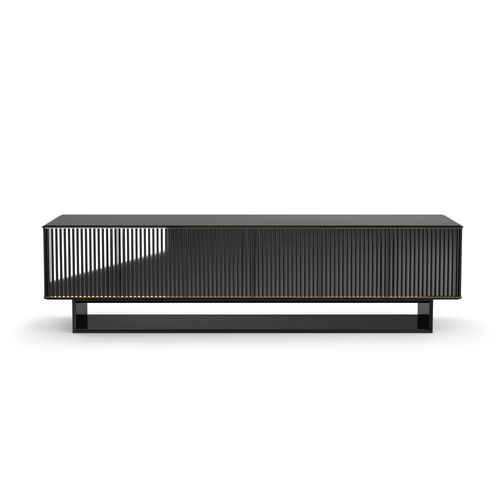 Современный буфет - 5TH AVENUE CREDÉNCE - Gallotti&Radice - из нержавеющей стали / из дерева / с основанием в виде салазок