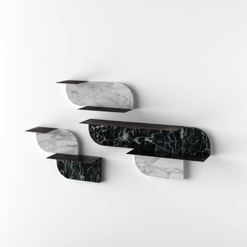 Настенный стеллаж - ROUNDCUT - Gallotti&Radice - модульный / современный / из металла