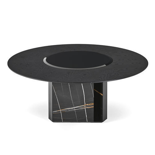 Современный стол - PLATIUM - Gallotti&Radice - из ясеня / из стекла / с основанием из мрамора