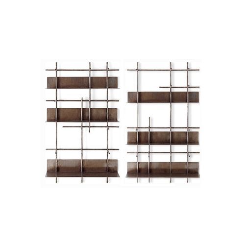 Настенный книжный шкаф - NAVIGLI - Gallotti&Radice - современный / из металла