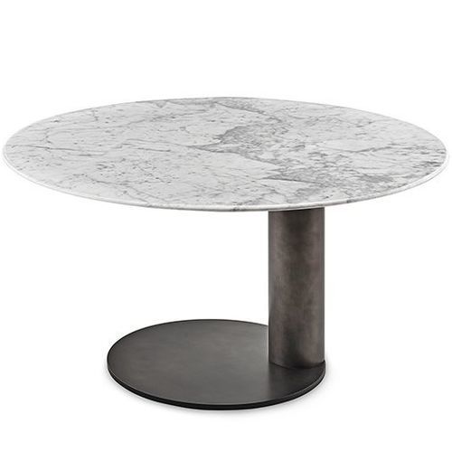 Современный стол - OTO MEDIUM - Gallotti&Radice - из мрамора / с основанием из лакированного металла / круглый
