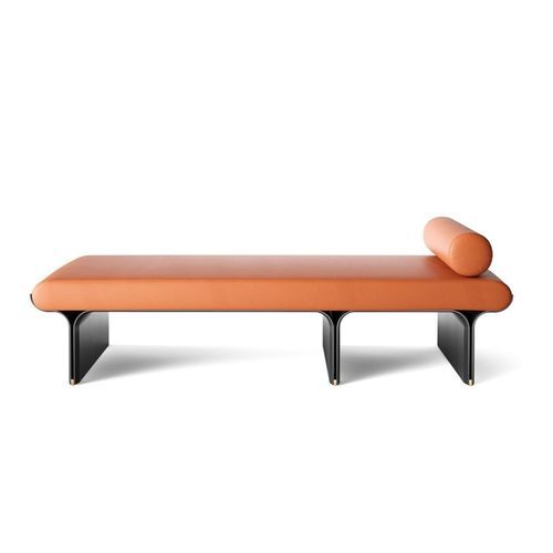 Современный полудиван - STAMI DAYBED - Gallotti&Radice - из полиуретана / из матовой лакированной древесины / с основанием из ясеня