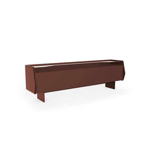 Современный буфет - Gastone - Gallotti&Radice - из блестящей лакированной древесины / из мрамора / с выдвижными ящиками