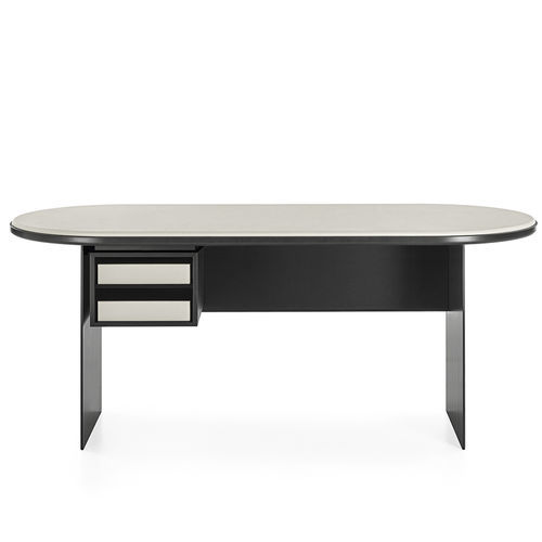Современный секретарский стол - SENSEI DESK - Gallotti&Radice - из лакированного металла / из лакированной древесины / из стекла