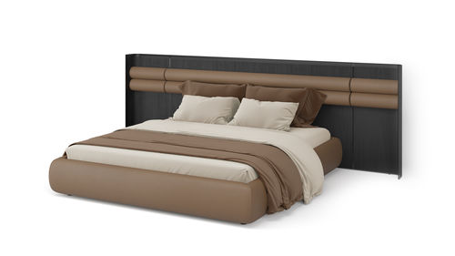 Двуспальная кровать - Sunrise - Gallotti&Radice - современная / с изголовьем / из ткани