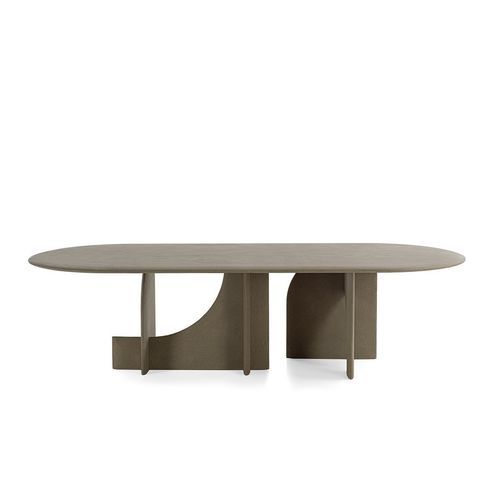 Современный стол - Selce-T - Gallotti&Radice - из натурального камня / с основанием из натурального камня / круглый