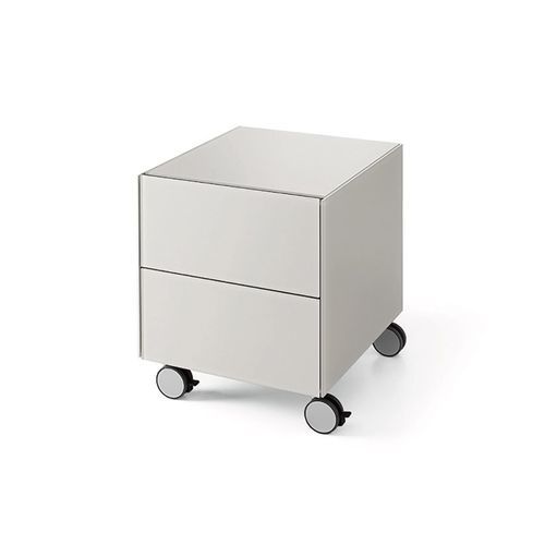 Тумба под письменный стол из лакированного стекла - AIR DRAWER / AIR DRAWER 3  - Gallotti&Radice - из закаленного стекла / с 2 выдвижными ящиками / с 3 выдвижными ящиками